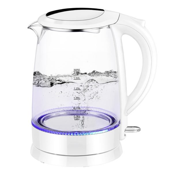 Mueller Ultra Kettle: Model No. M99S 1500W Electric Kettle with SpeedBoil  Tech, 1.8 Liter Cordless with LED Light, Borosilicate Glass, Auto Shut-Off