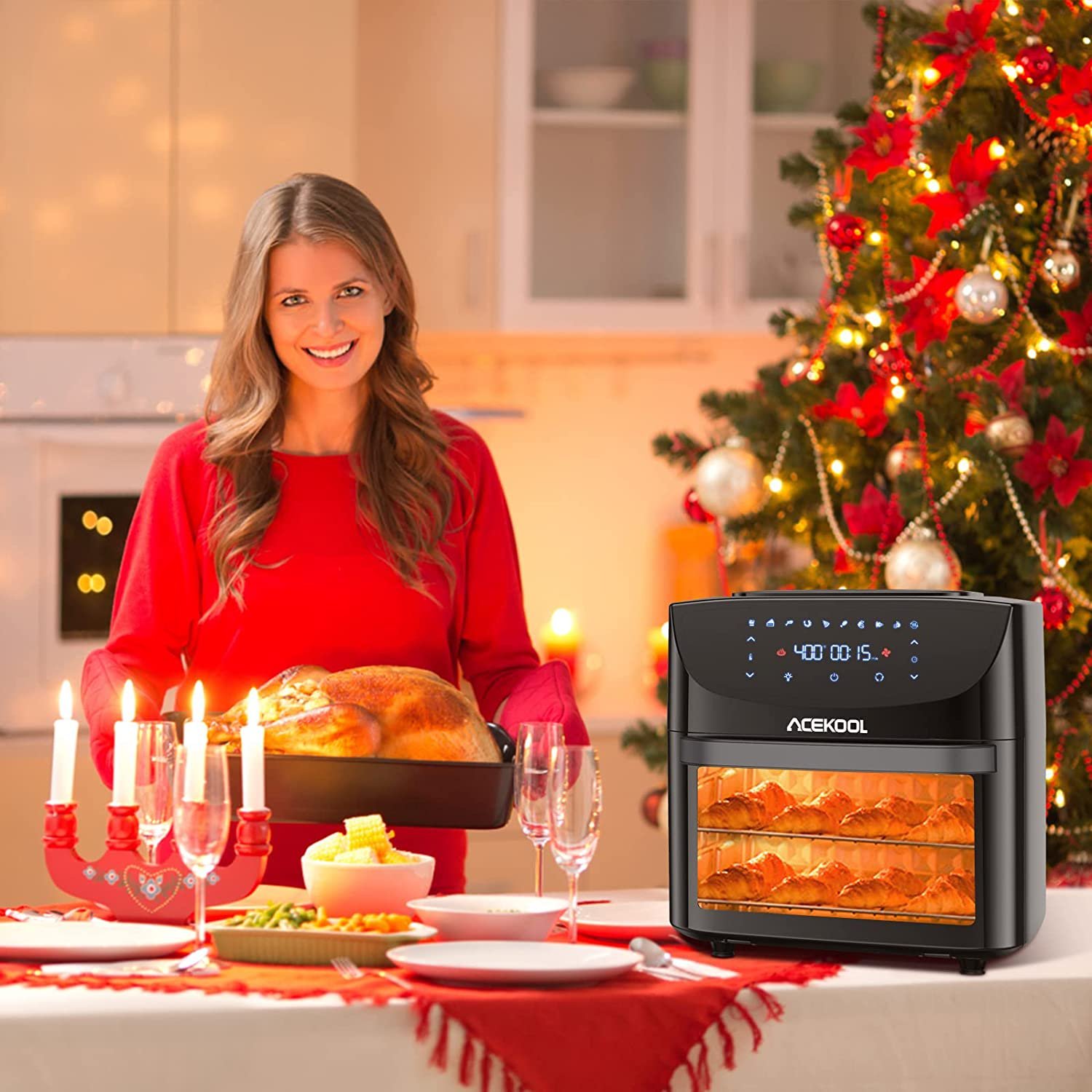 2022 NEW Air Fryer Toaster Oven Large 10-in-1 Digital Convection Oven Air  Fryer Oven Combo – The Market Depot