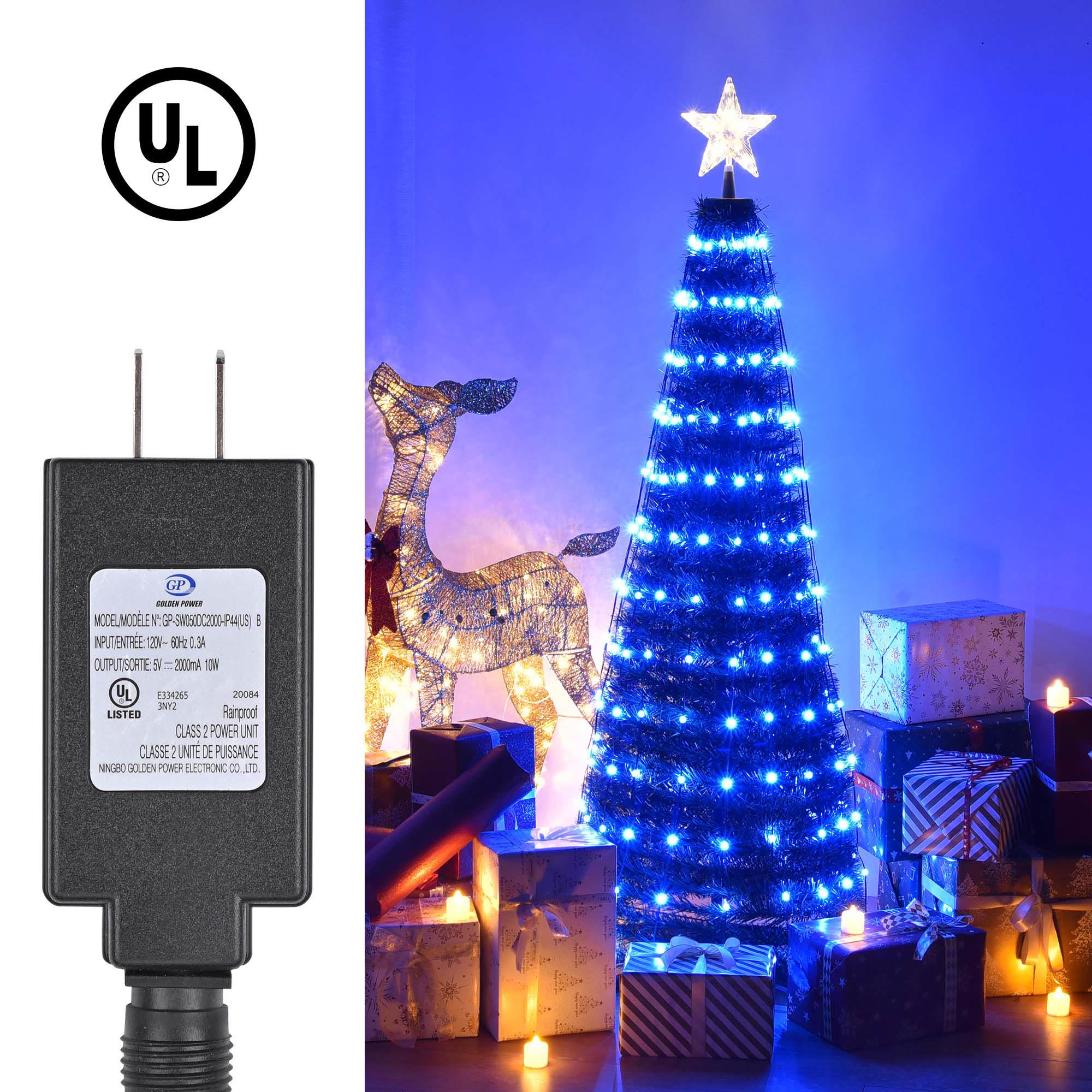 5Ft Prelit Artificial Christmas Tree, Lighted Xmas Trees with RGB Color Changing LED Lights