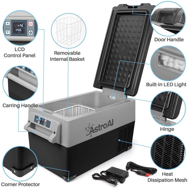 astroai portable freezer 12 volt car refrigerator