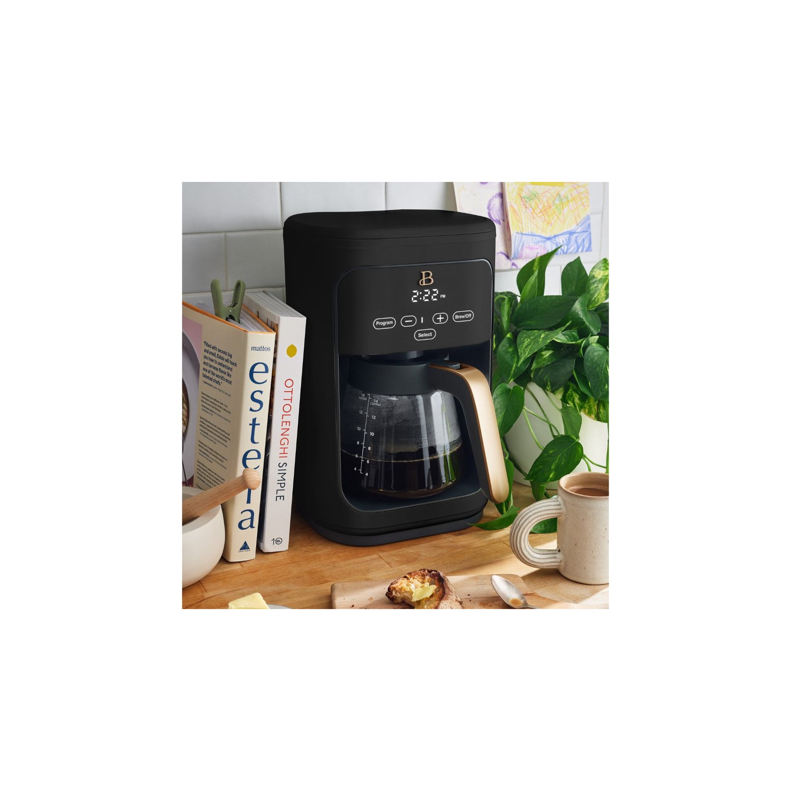 Beautiful 14-Cup Programmable Drip Coffee Maker with Touch