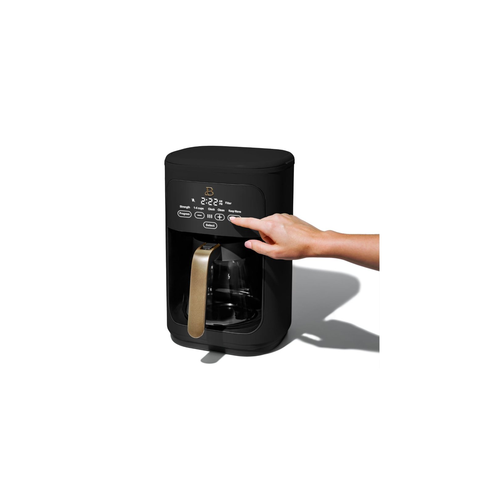 Beautiful 14 Cup Touchscreen Coffee Maker, Black Sesame by Drew Barrymore –  The Market Depot