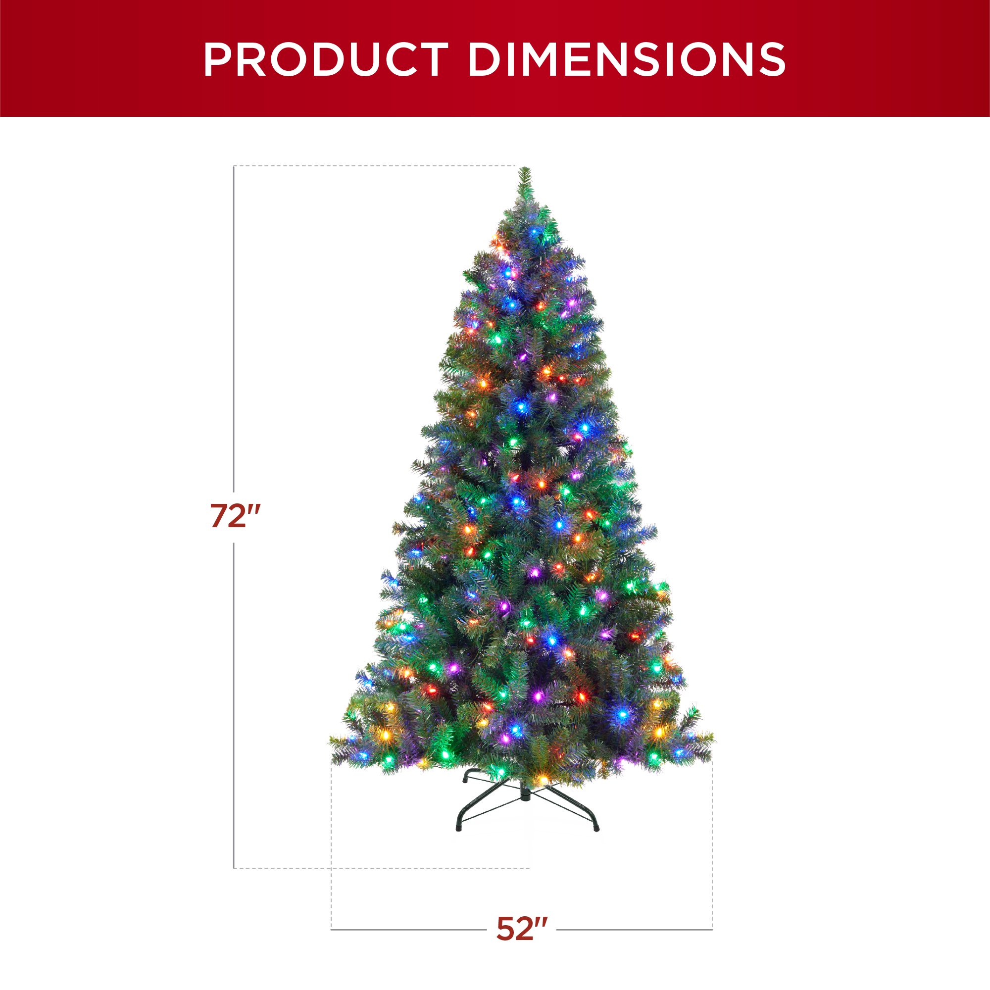 Best Choice Products 6ft Pre-Lit Spruce Hinged Artificial Christmas Tree w/ 250 Incandescent Lights Foldable Stand