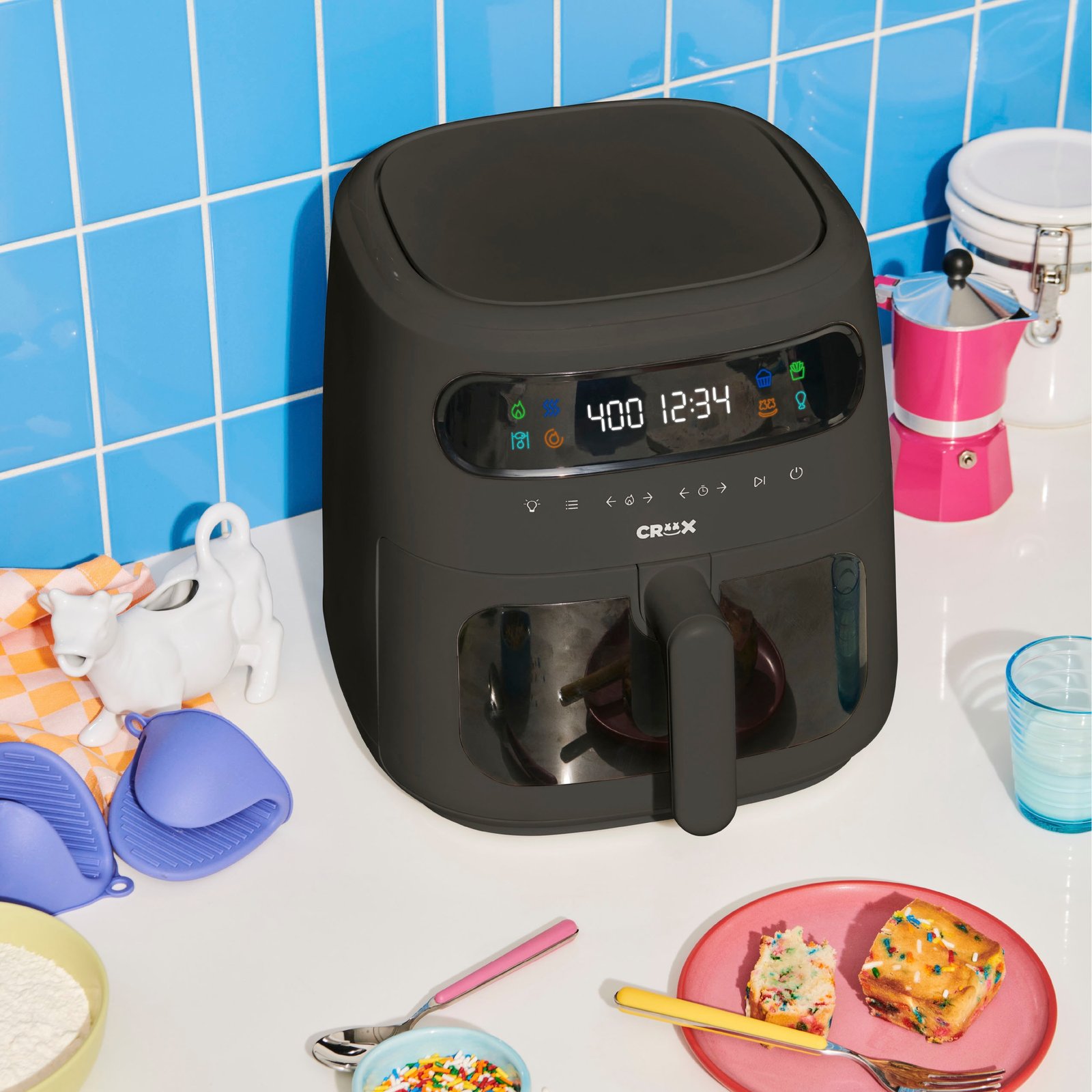 CRUX - 3-qt Digital Air Fryer Kit w TurboCrisp Review and How To Use