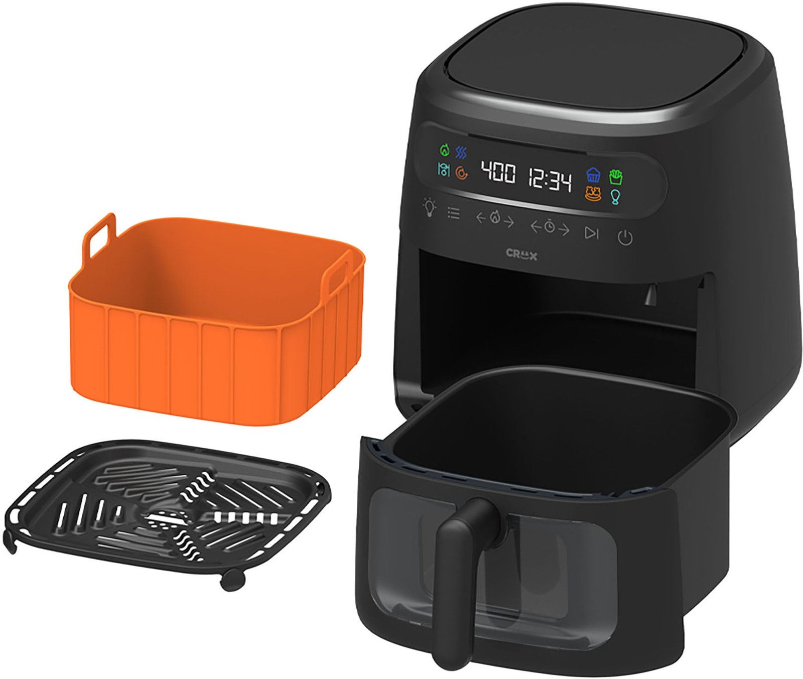 Crux Marshmello 3 qt Digital Air Fryer Unboxing, Review, and How To Use 