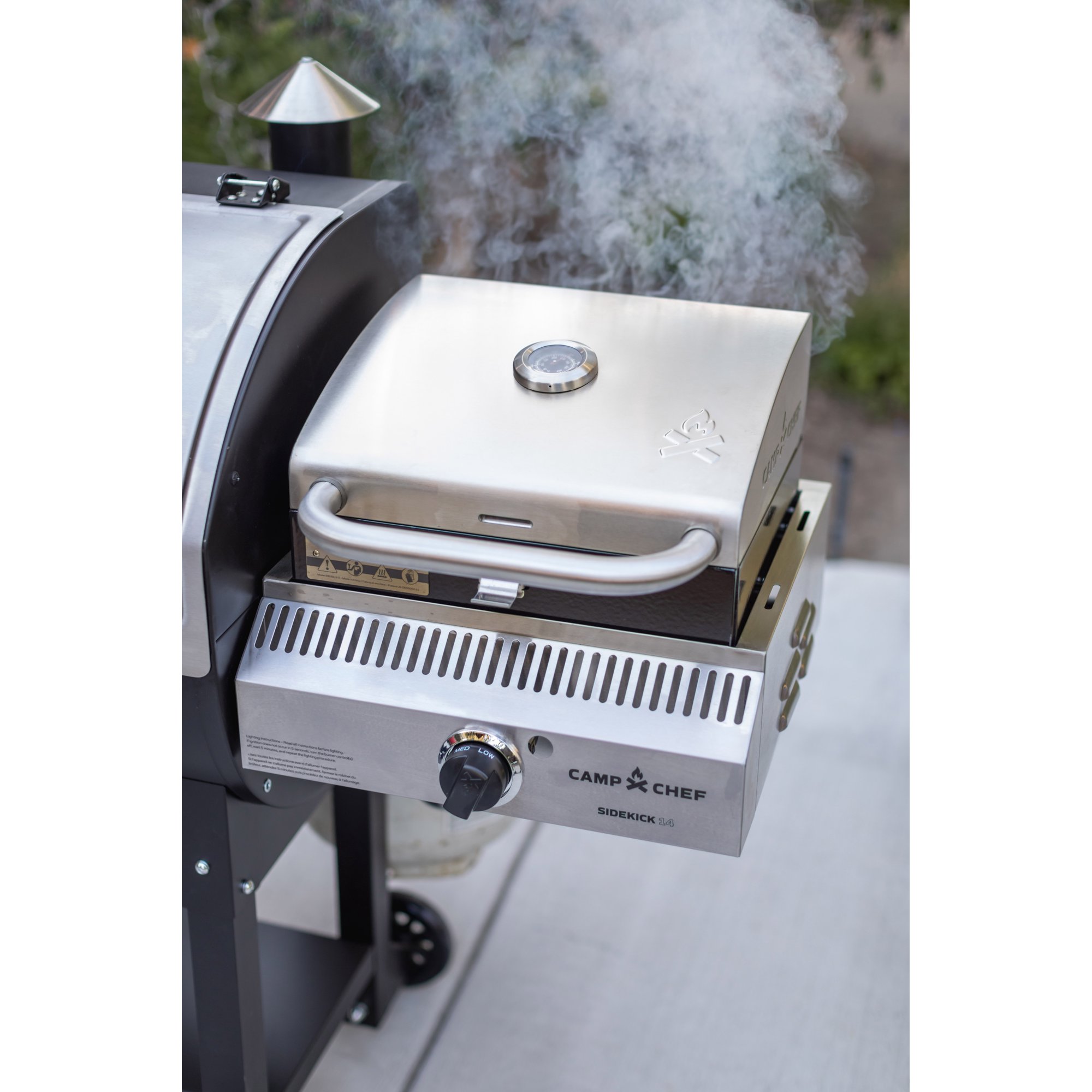 Camp Chef 14” Propane Sidekick Grilling Side Burner with Stainless Barbque  Box Model PG14BB – The Market Depot