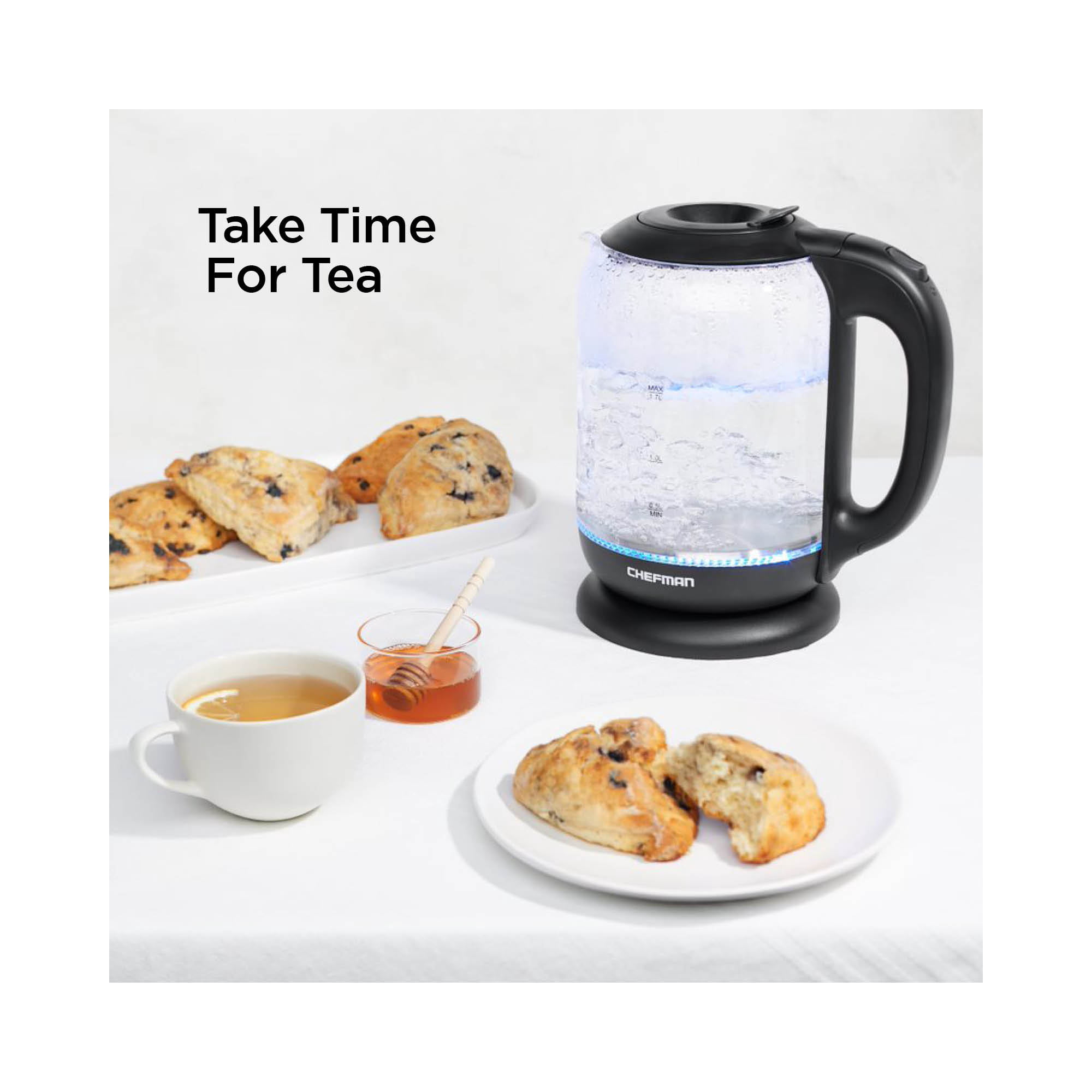 Chefman Easy-Fill 1.7L Electric Kettle 