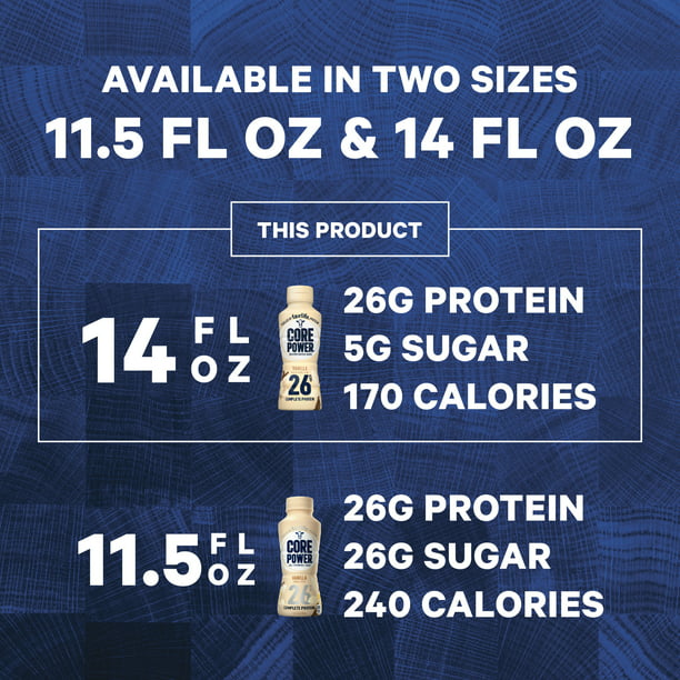 Core Power Complete Protein By Fairlife 26g Vanilla Protein Shake 14