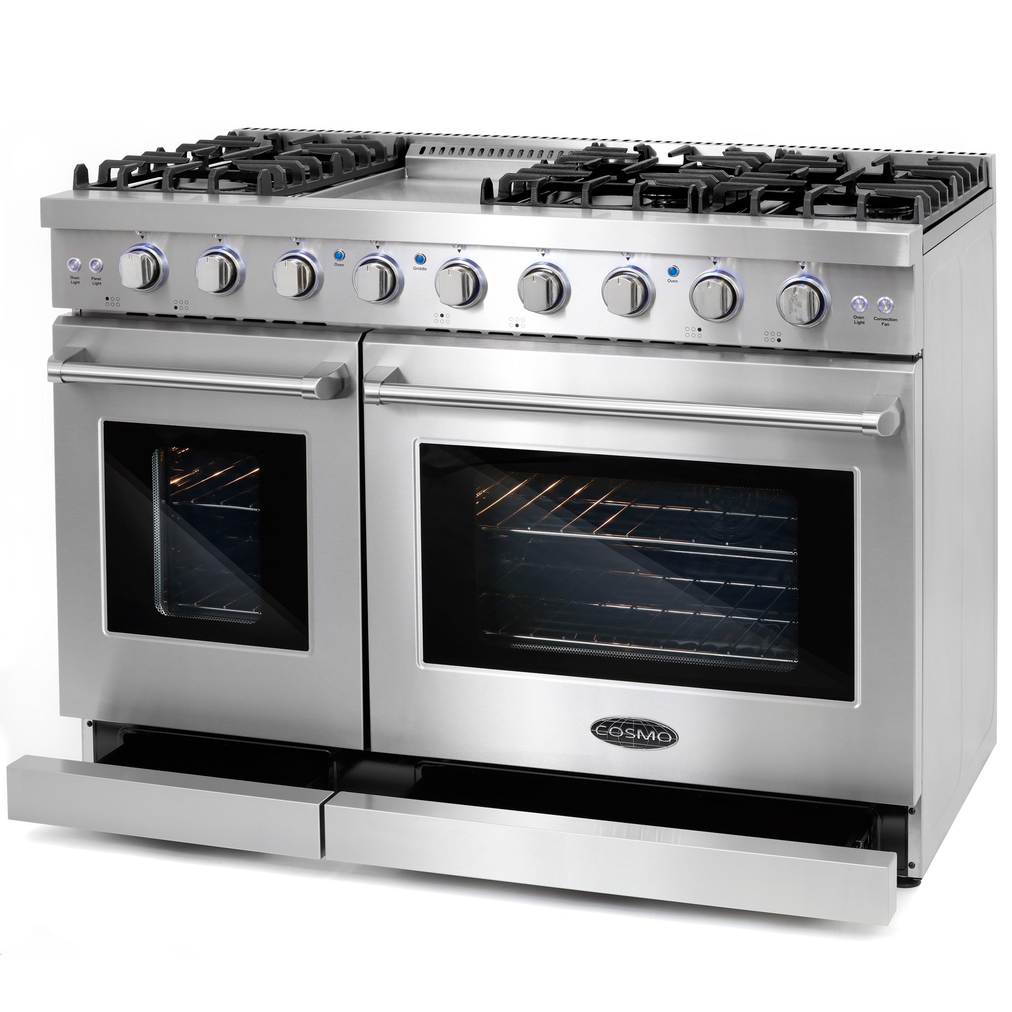 Gasland Chef 30'' Slide-In GAS Range Stove with 5 Burners, 5.0 Cu. ft. Capacity Convection Oven