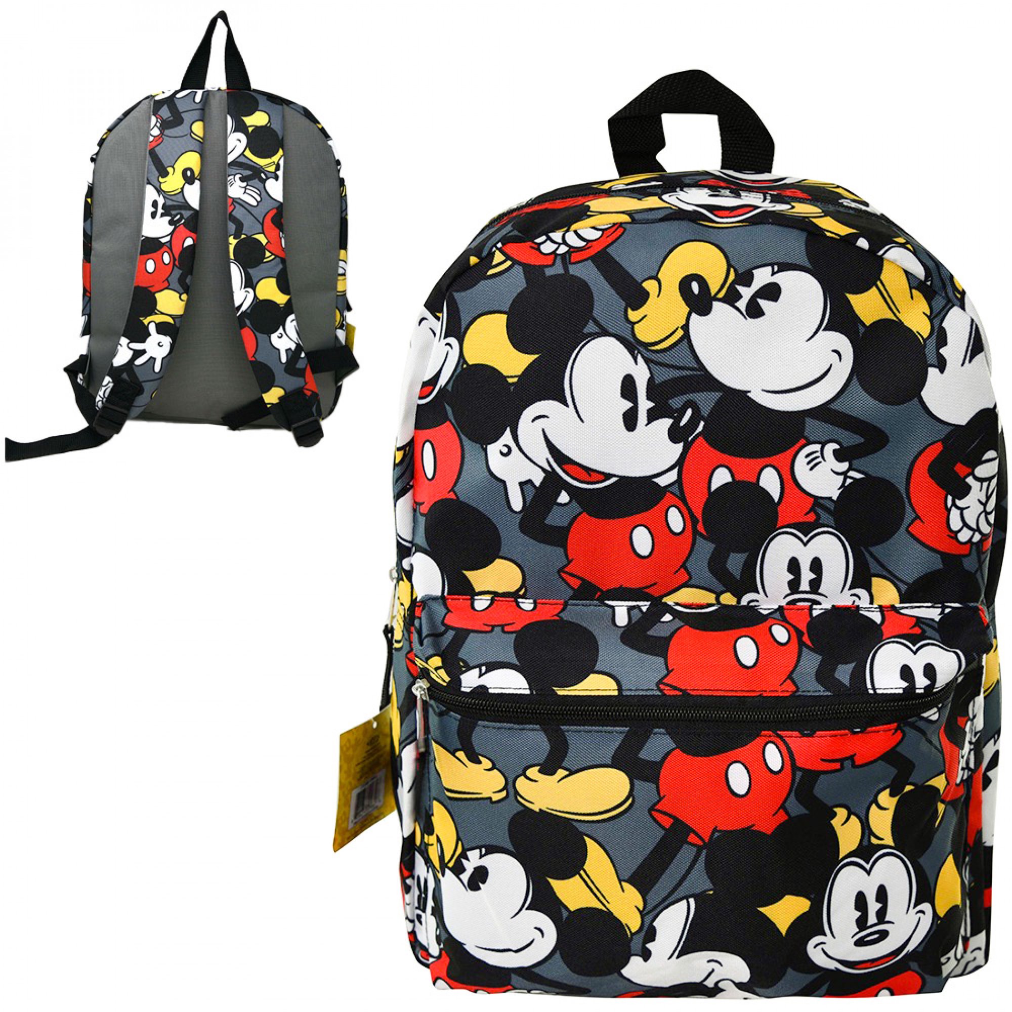 Disney Mickey Mouse Backpack for Kids or Adults, 16 inch