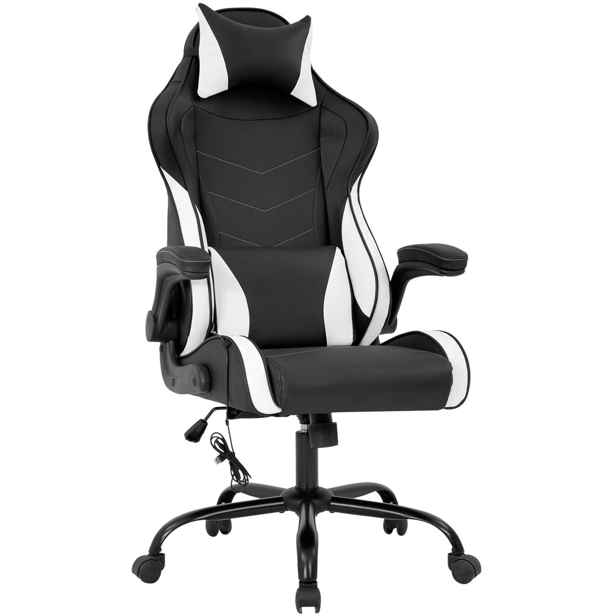 Ergonomic Office Chair Desk Gaming Chair PC Racing Chair High Back  Executive Recliner Backrest and Seat Height Adjustable Swivel Rocker  E-Sports Chair for Adults with Headrest and Lumbar Support 