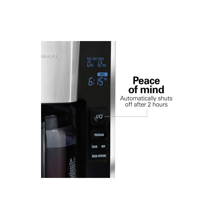 Hamilton Beach 12-Cup Black FrontFill Deluxe Programmable Coffee Maker