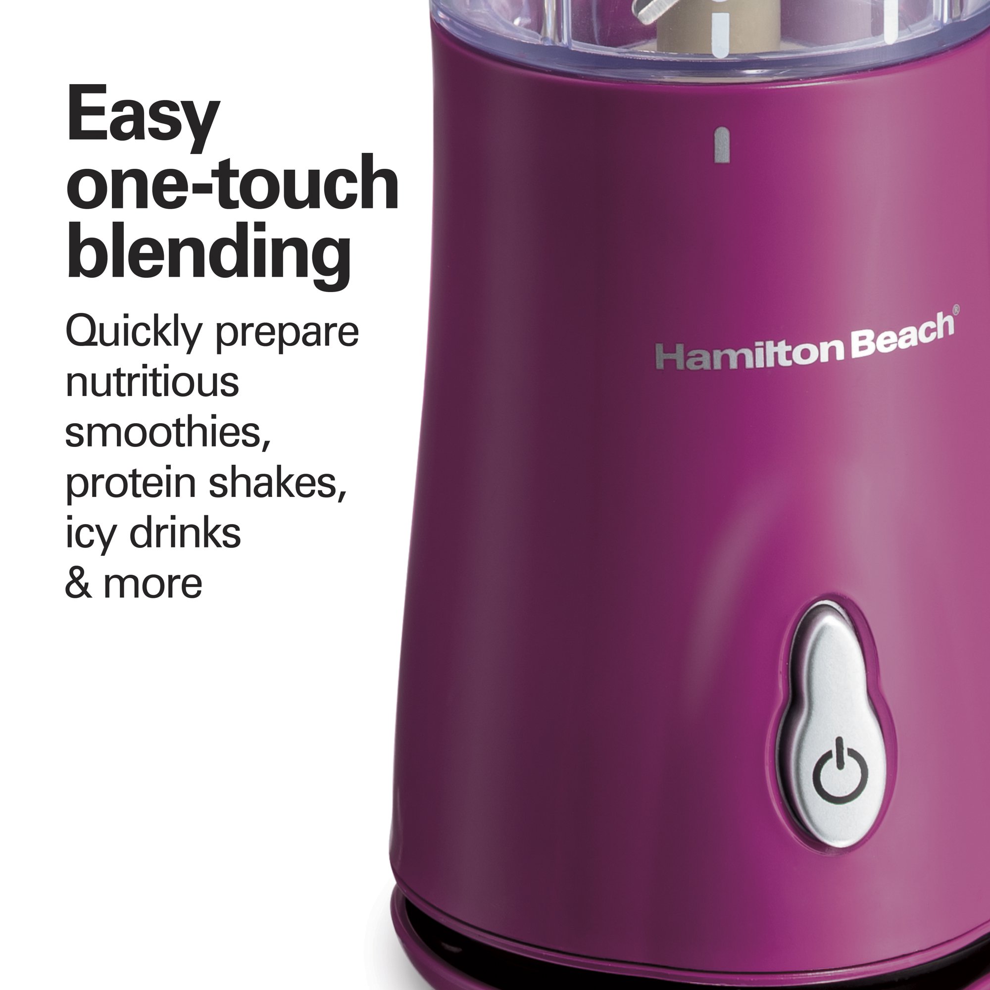 Hamilton Beach 14 oz Single Serve Blender with Travel Lid, Black