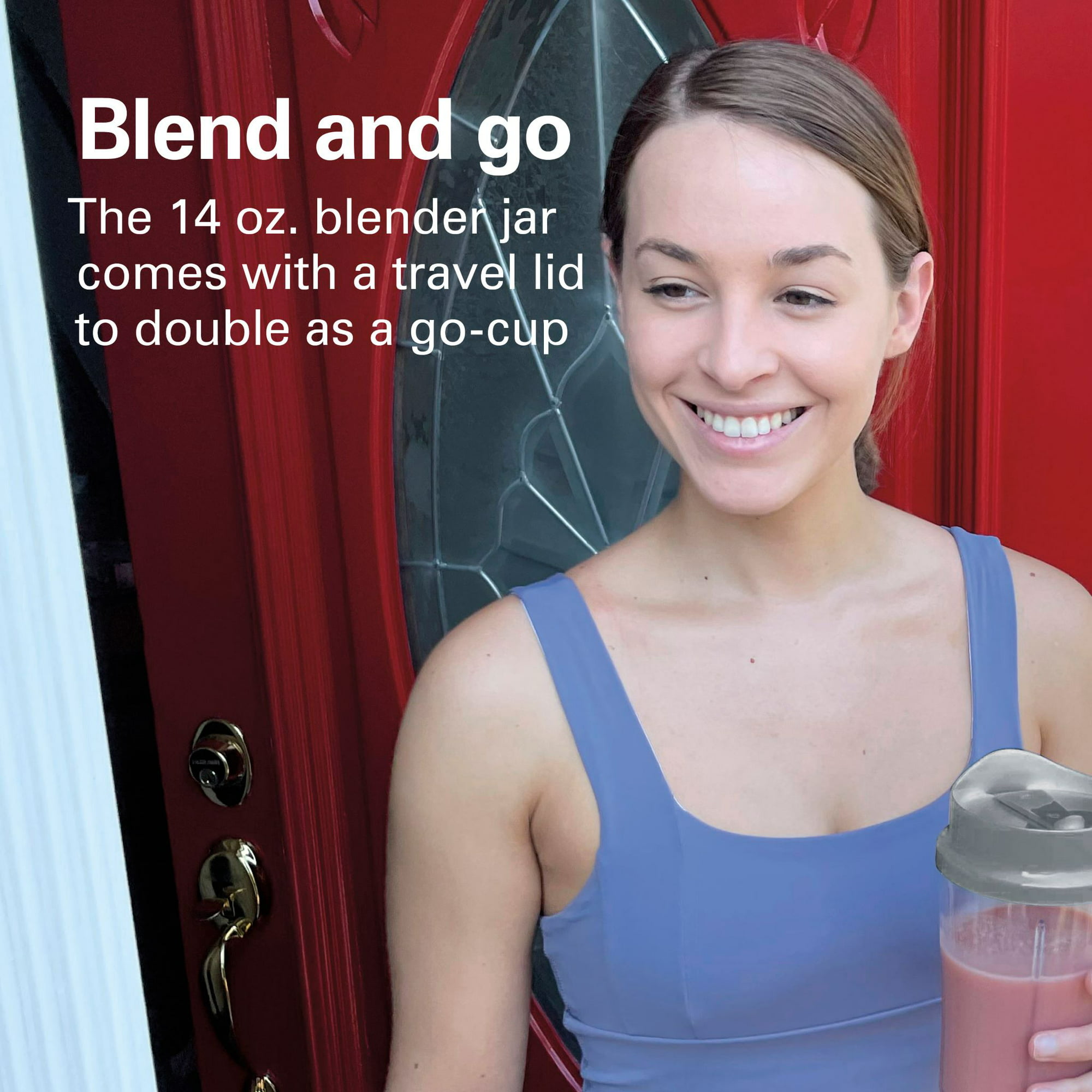 Personal Blender for Shakes and Smoothies with 14oz Travel Cup and