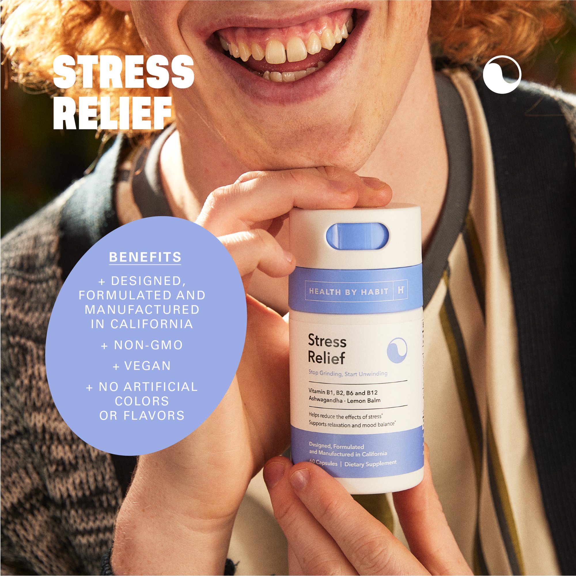 Health By Habit Stress Relief Supplement