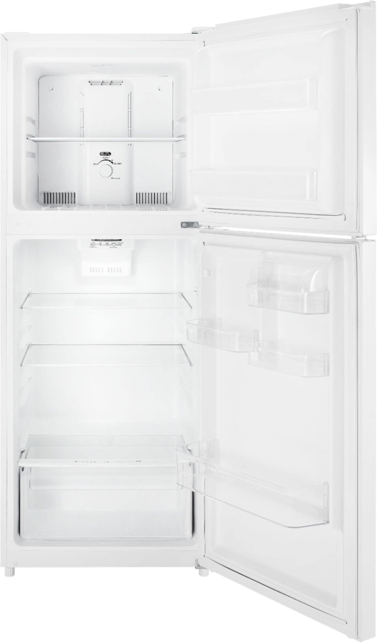 Insignia - 10 Cu. ft. Top-Freezer Refrigerator with Reversible Door - Stainless Steel Look