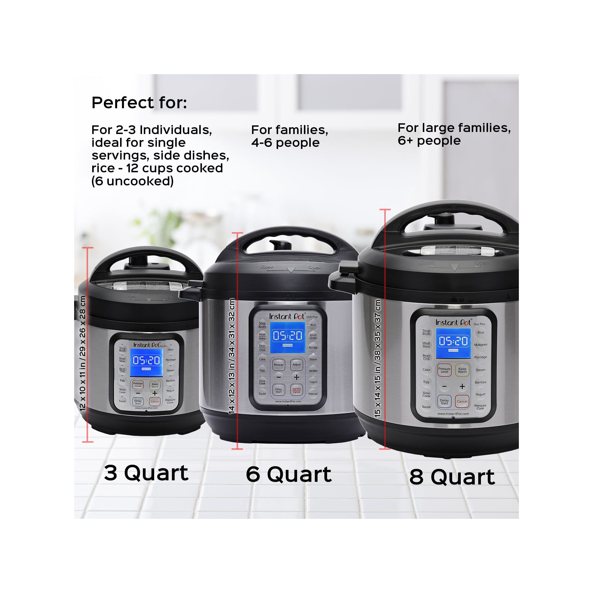 Instant Pot Duo Plus 3-qt. 9-in-1 Multi-Use Pressure Cooker