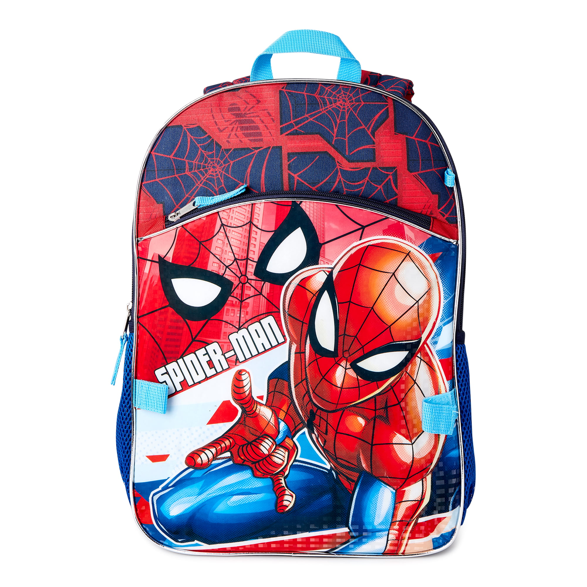 Marvel Spider-Man Spidey Boy's Blue Backpack with Lunch Bag