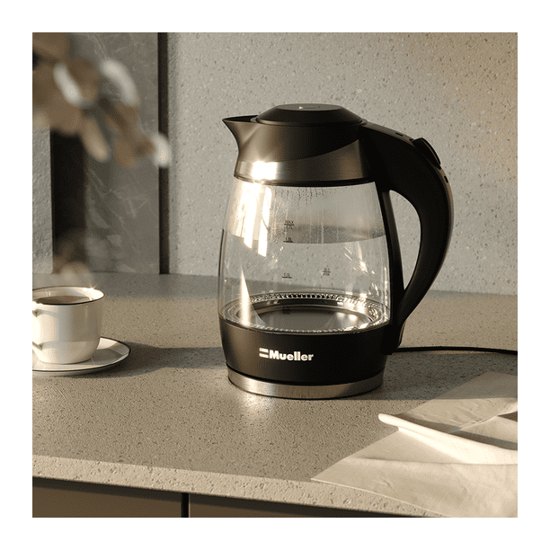 Mueller Ultra Kettle: Model No. M99S 1500W Electric Kettle with SpeedBoil  Tech, 1.8 Liter Cordless with LED Light, Borosilicate Glass, Auto Shut-Off  and Boil-Dry Protection - Yahoo Shopping