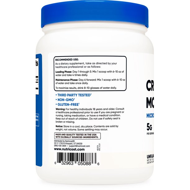 Nutricost Creatine Monohydrate Powder (500 Grams)