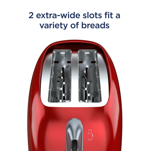 Oster 2-Slice Toaster with Extra-Wide Slots Red