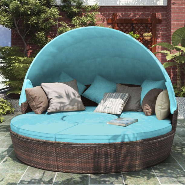 Circle patio online cushions