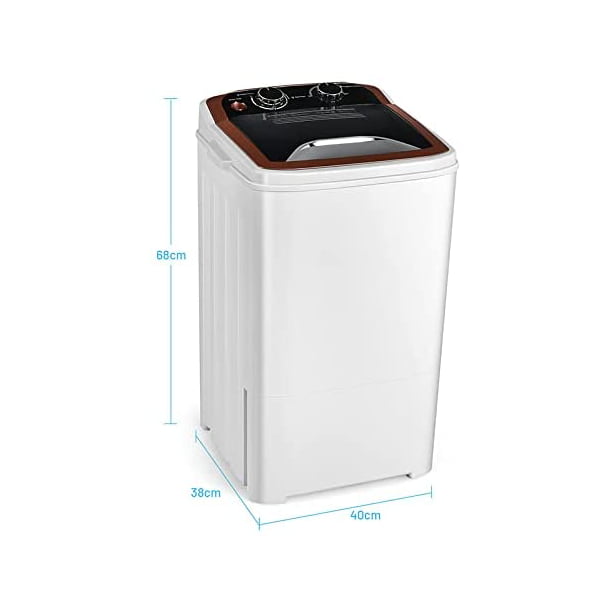 Costway Portable Mini Compact Twin Tub 17.6lb Washing Machine Washer Spin  Dryer – The Market Depot