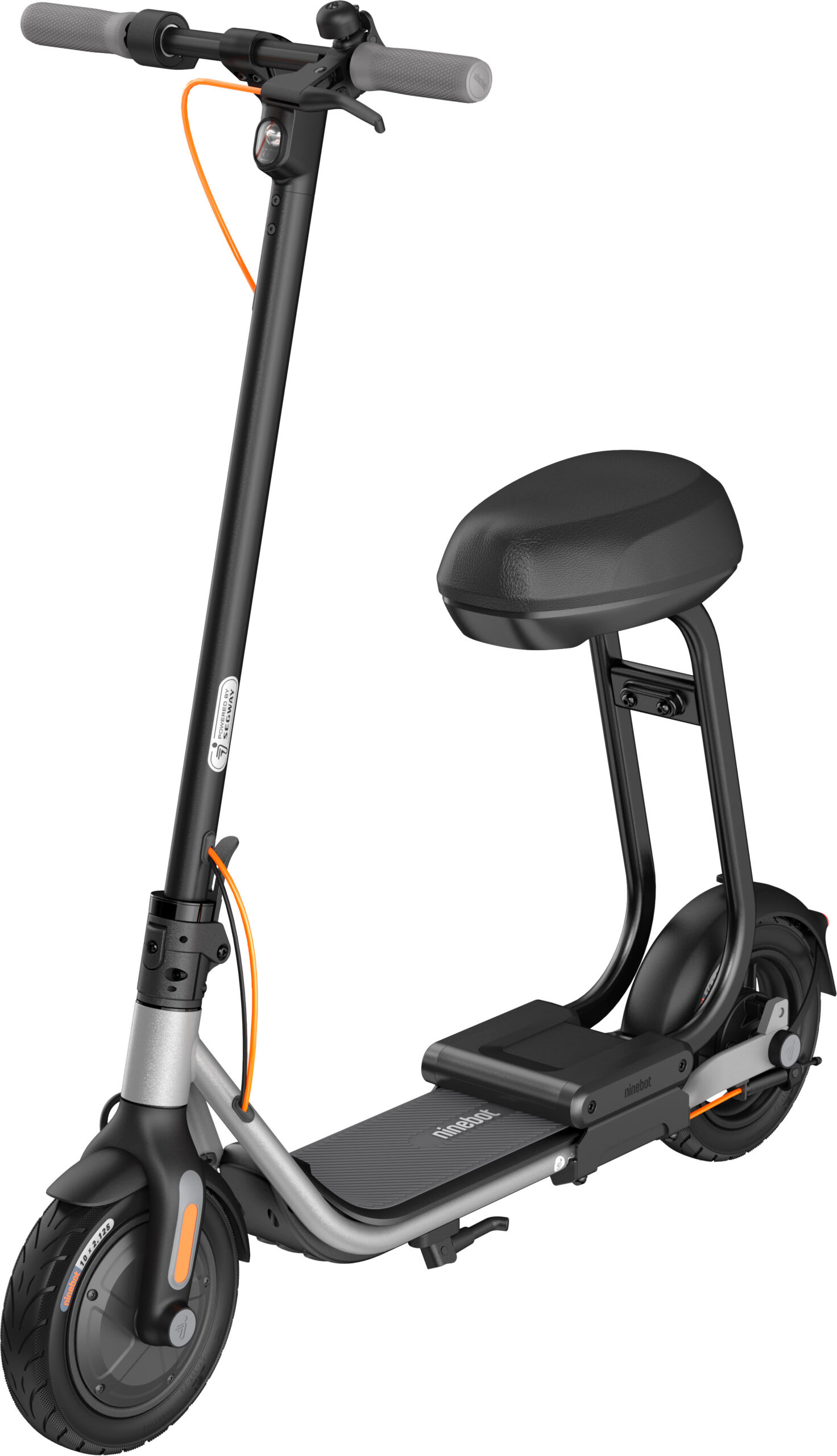Segway – Ninebot D40X Electric Kick Scooter plus Seat w/23.6 mi Max  Operating Range & 18.6 mph Max Speed – Grey – The Market Depot