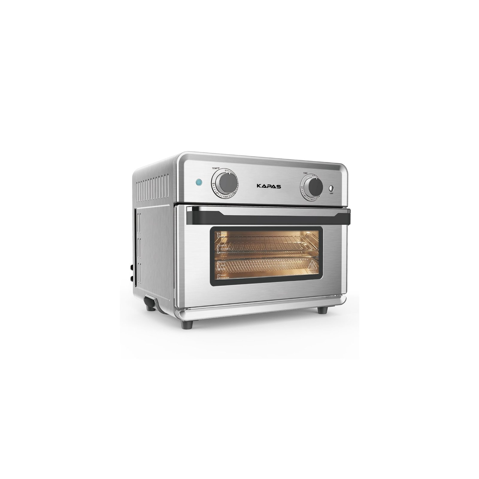 KAPAS Smart Air Fryer Oven, 1800 W Stainless Steel 26.4 QT Super