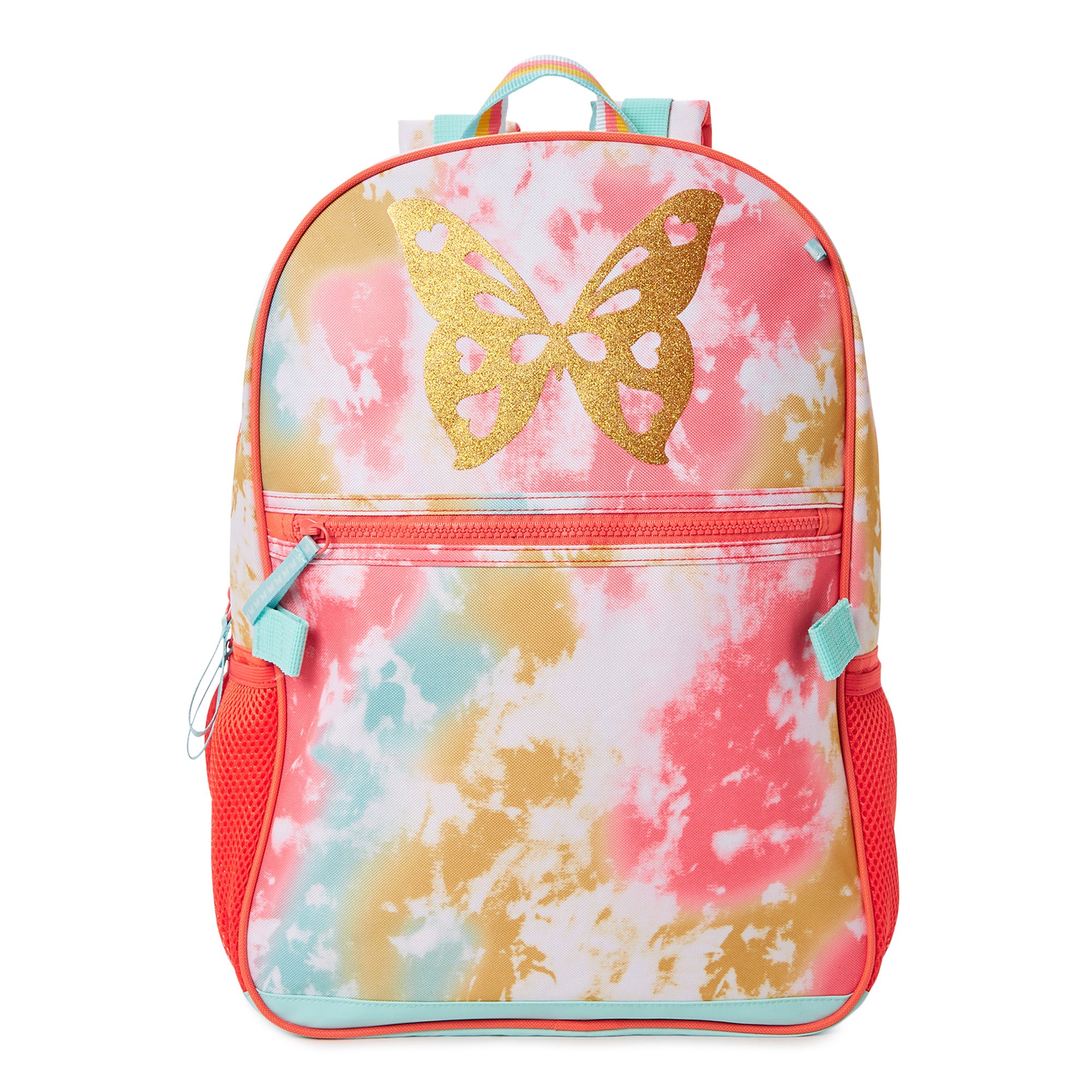 Pink Little Kid 3-Piece Butterfly Backpack, Lunch Box & Snack Cup