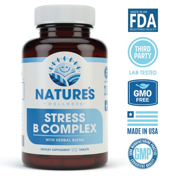 Vitamin B Complex Stress Relief | All Natural Anxiety Relief, Mood ...