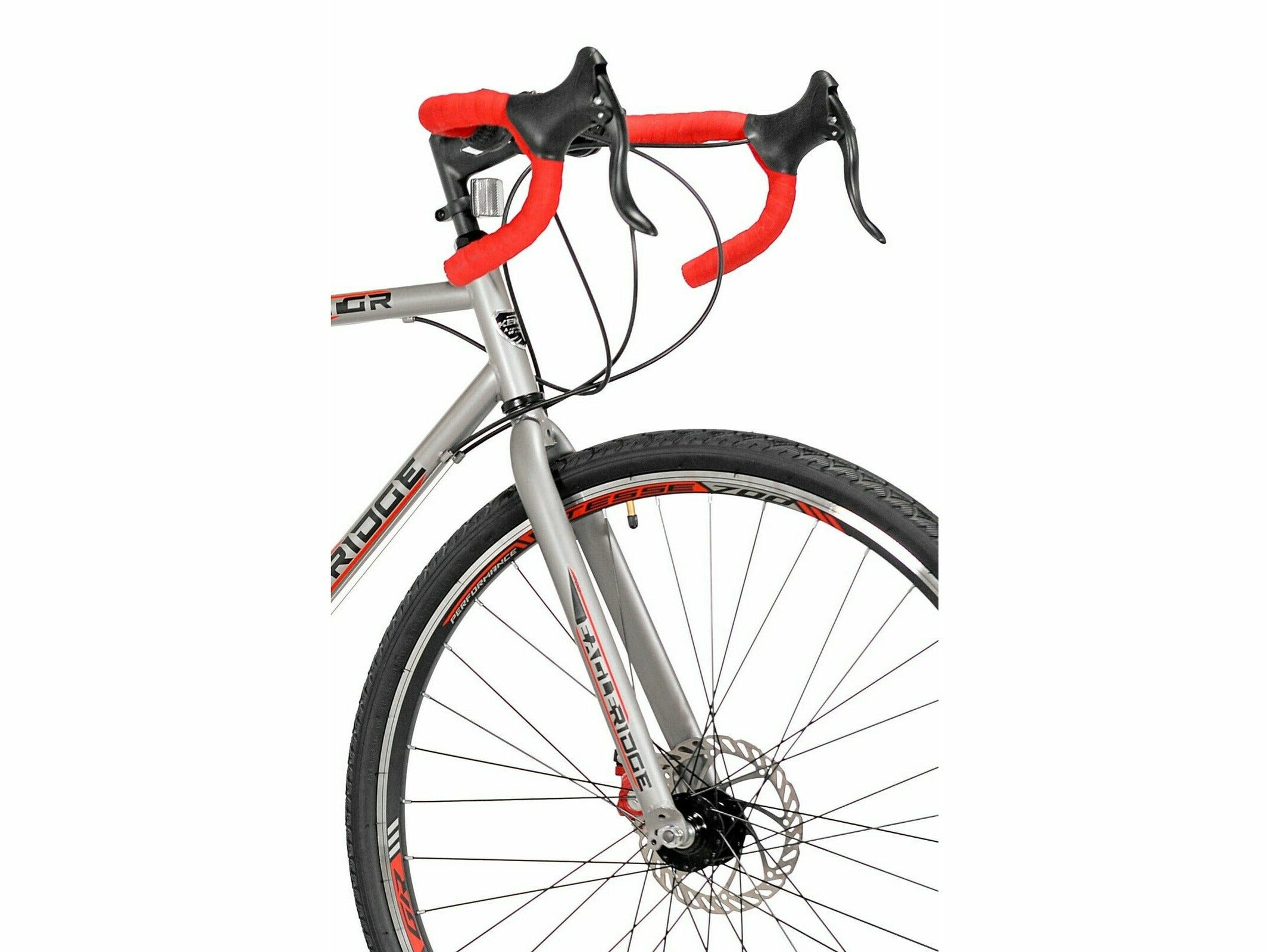 Kent 700c Eagle Ridge Adventure Gravel Men s Large Bike Silver Red