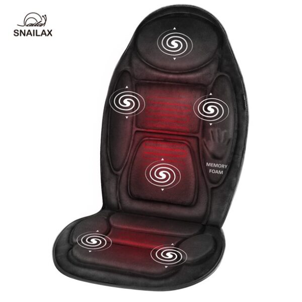 Snailax 6 Motor Vibrating Seat Cushion with Heat & Vibration Massager