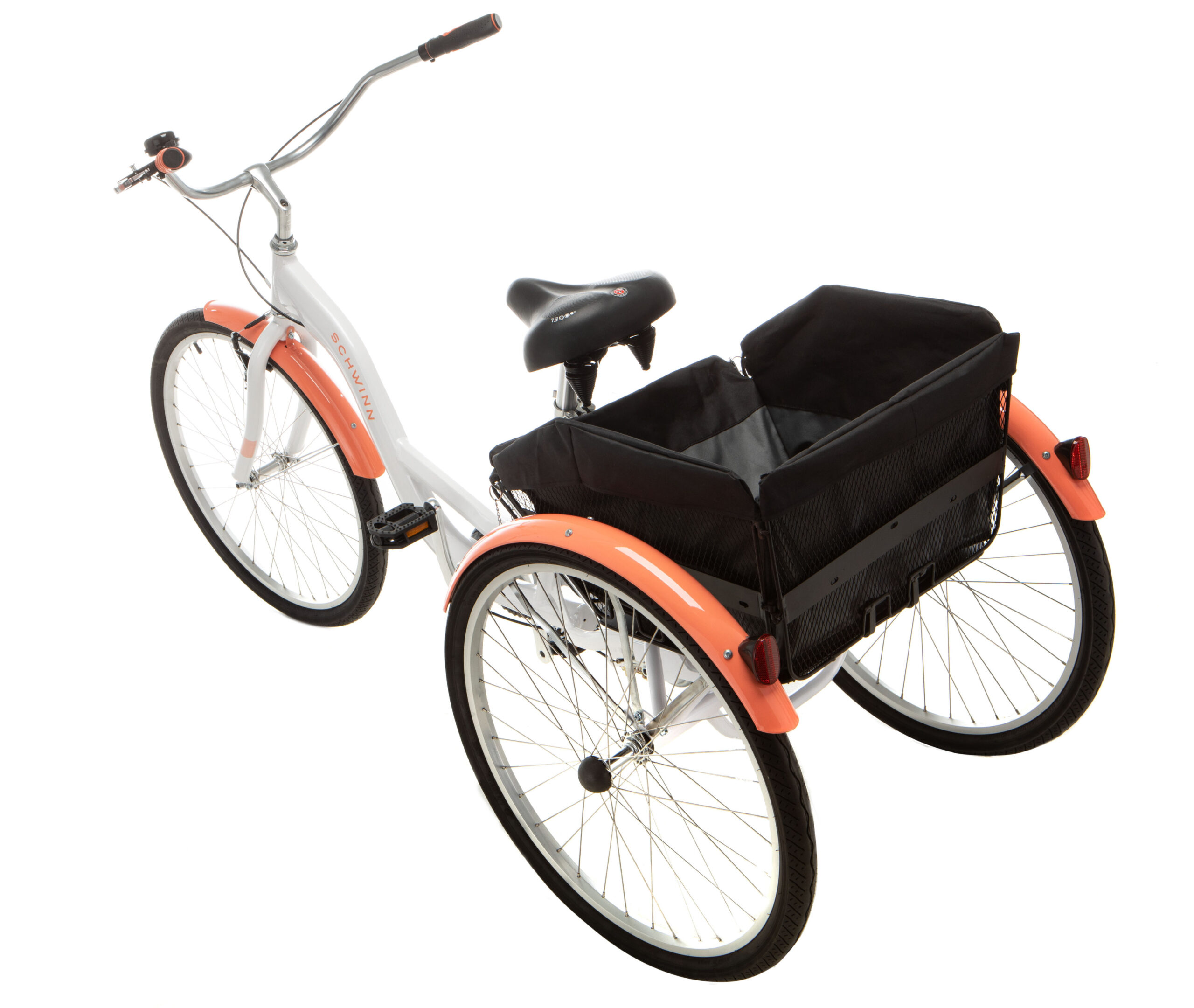 white schwinn adult tricycle