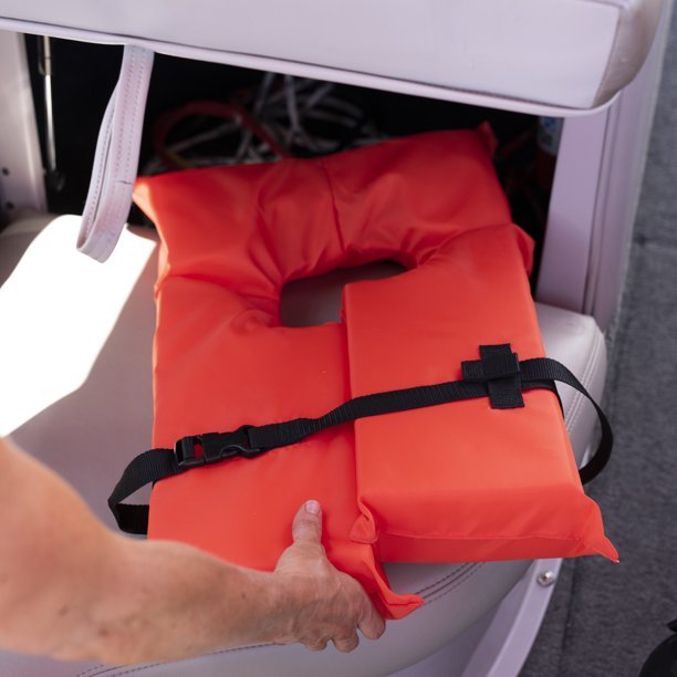 X2o U.S.Coast Guard Approved Type IV Throwable Boat Cushion Blue