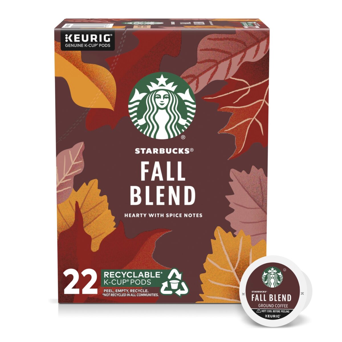 Starbucks Fall Blend, Medium Roast KCup Coffee Pods The Market Depot