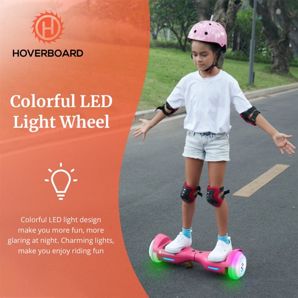 Hoverboard, 6.5 Two Wheel Hoverboard with Bluetooth and Lights, Hoverboard  for Kids Ages 6-12