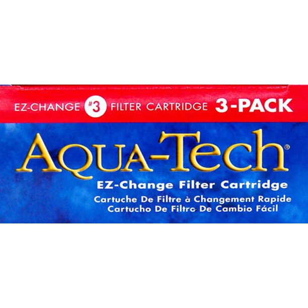 AquaTech EZ Change Replacement Carbon Filter Cartridges 3 Count, 3