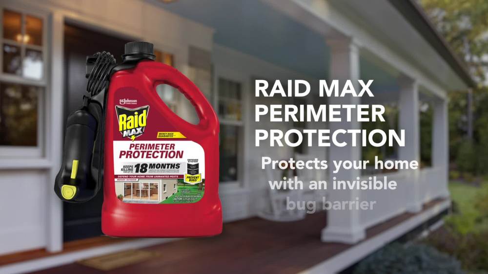 Raid Perimeter Protection Insect Control - 128 fl oz