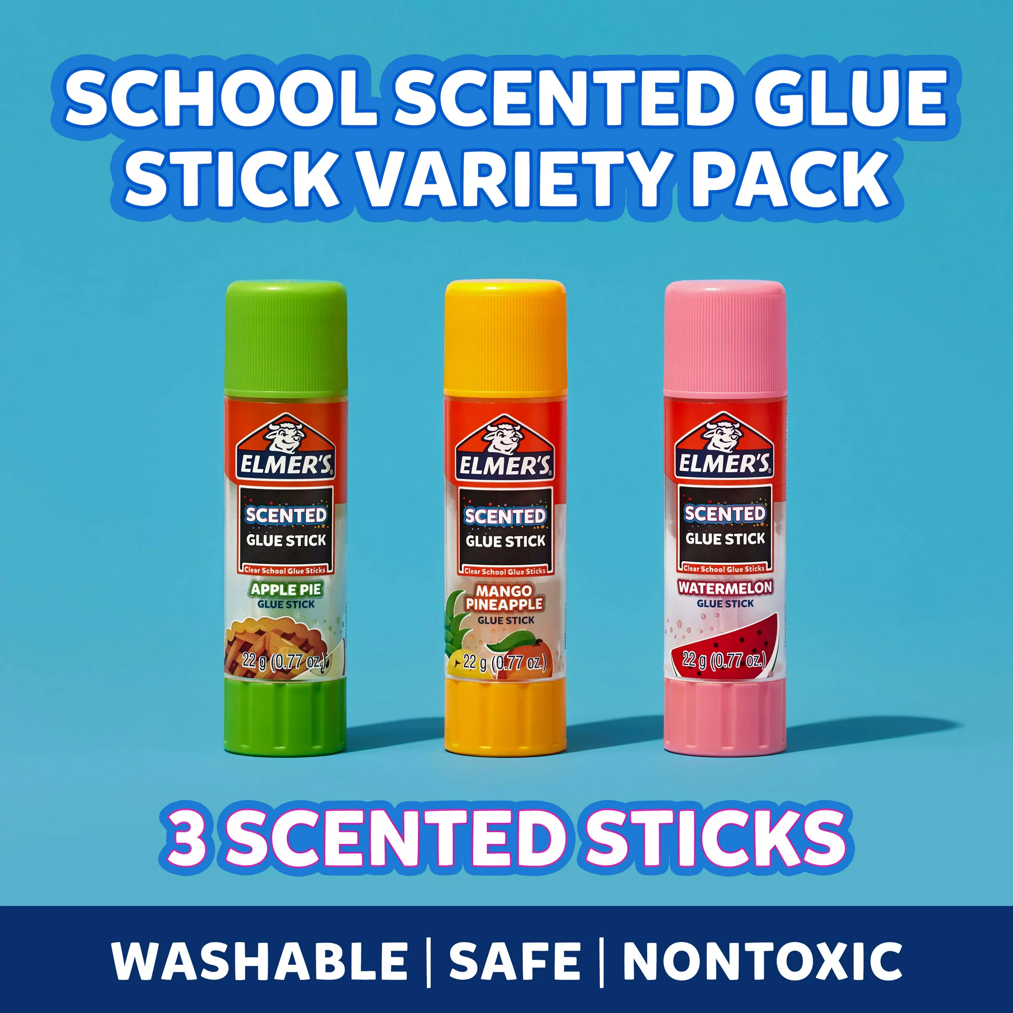 Elmer's Scented Clear Glue Sticks, Safe and Nontoxic, Assorted