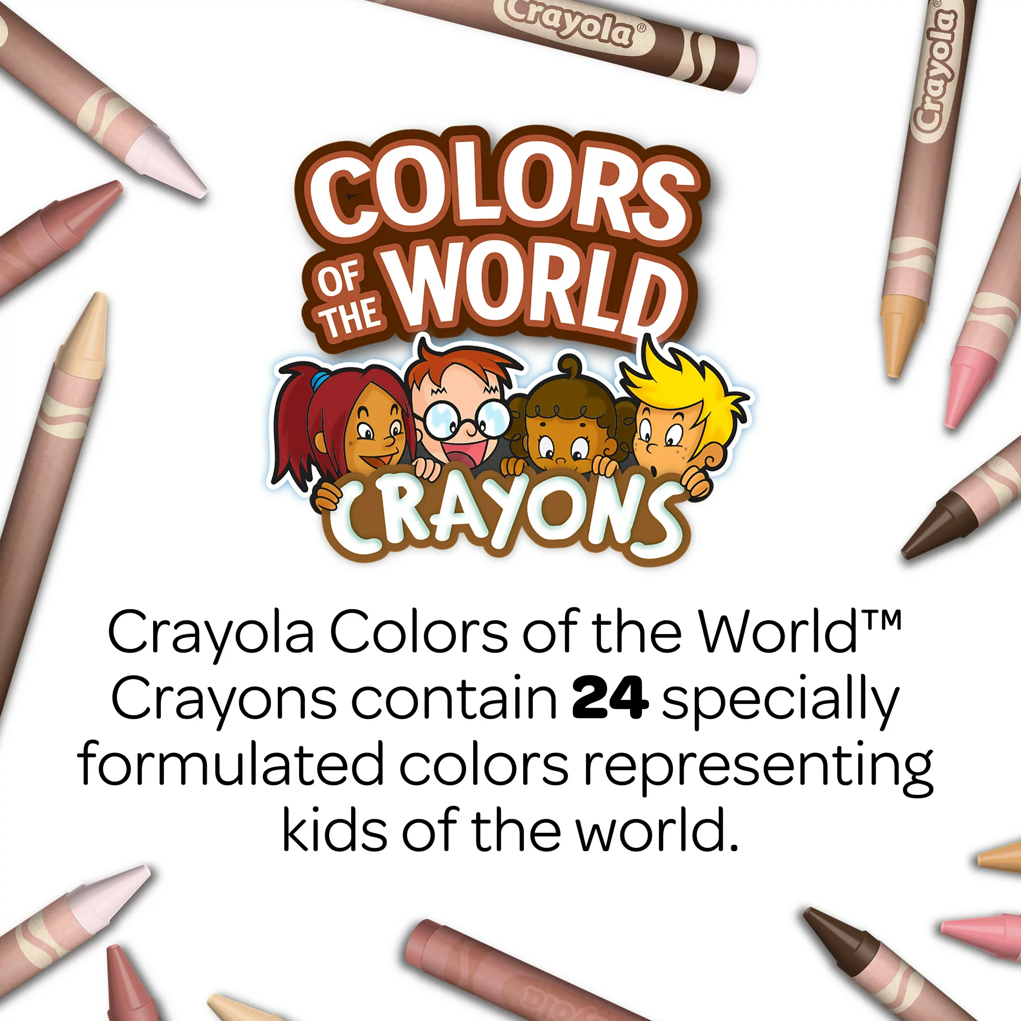 Crayola Colors of The World Multicultural Crayons 32 Count