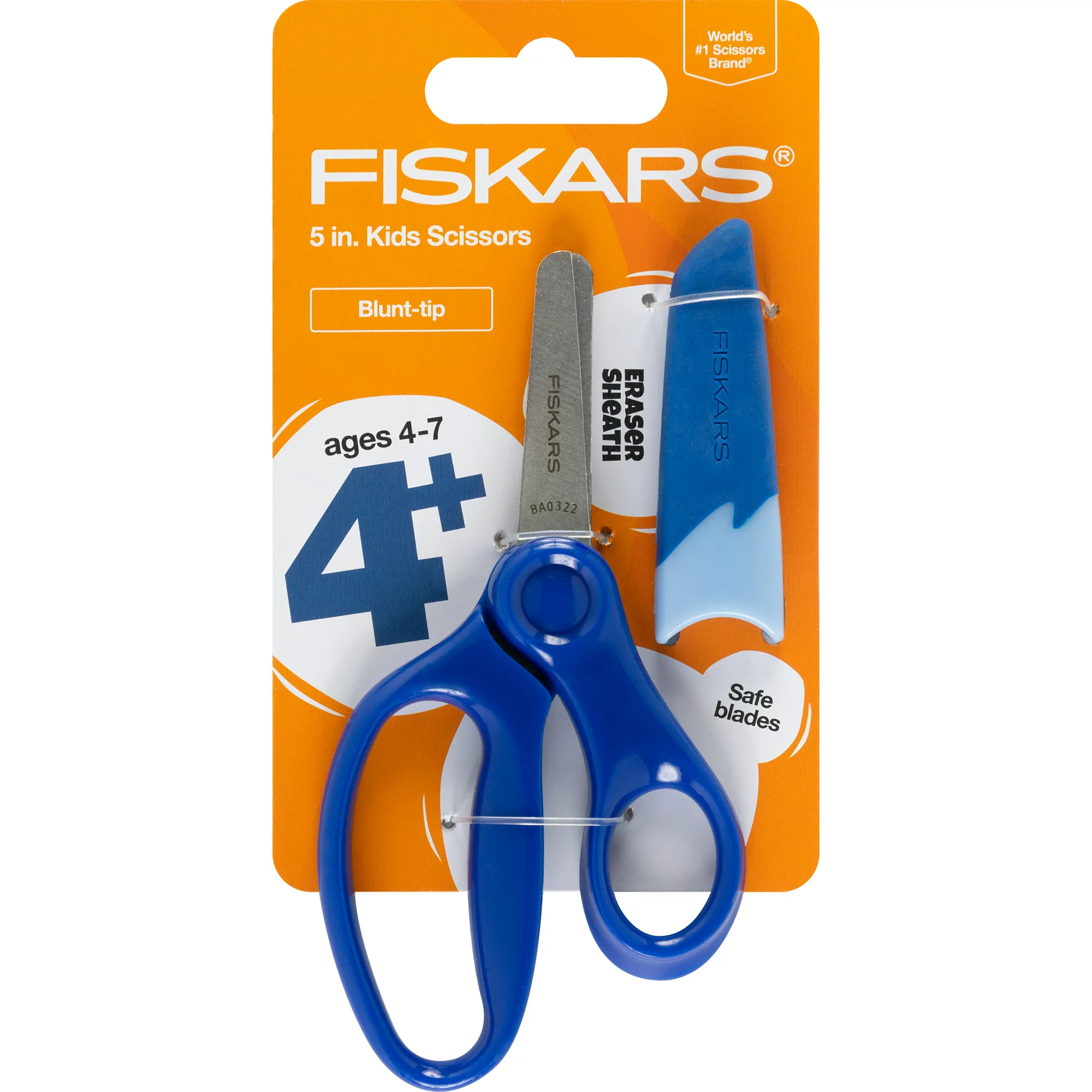 Fiskars Blunt Tip 5″ Scissors for Kids 4-7, School Supplies, Blue – The  Market Depot
