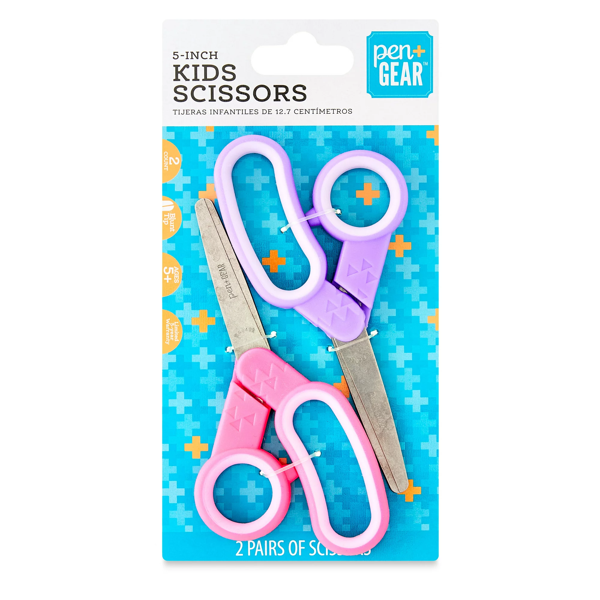 Office Depot Brand Kids Scissors 5 Handle Blunt Tip Assorted Colors Pack Of  2 Scissors - Office Depot