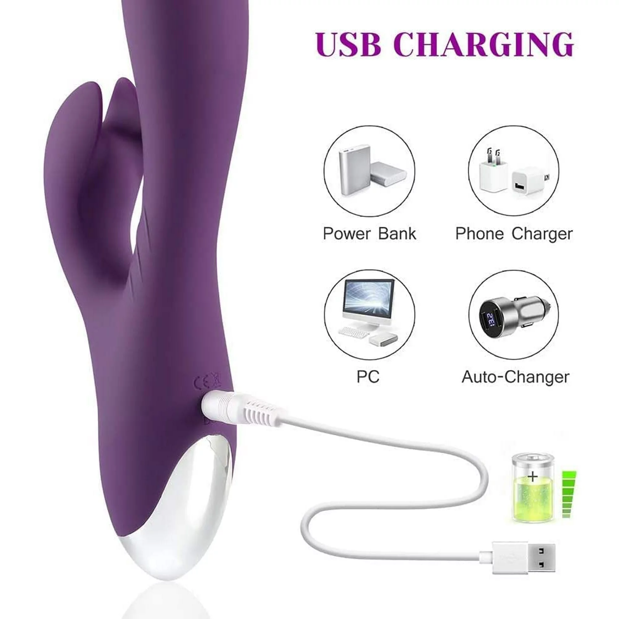 Tracy's Dog Rabbit Vibrator for Women G Spot & Clitoral Stimulator with 10  Vibration Modes, Adult Sex Toys for Couple, Purple – The Market Depot