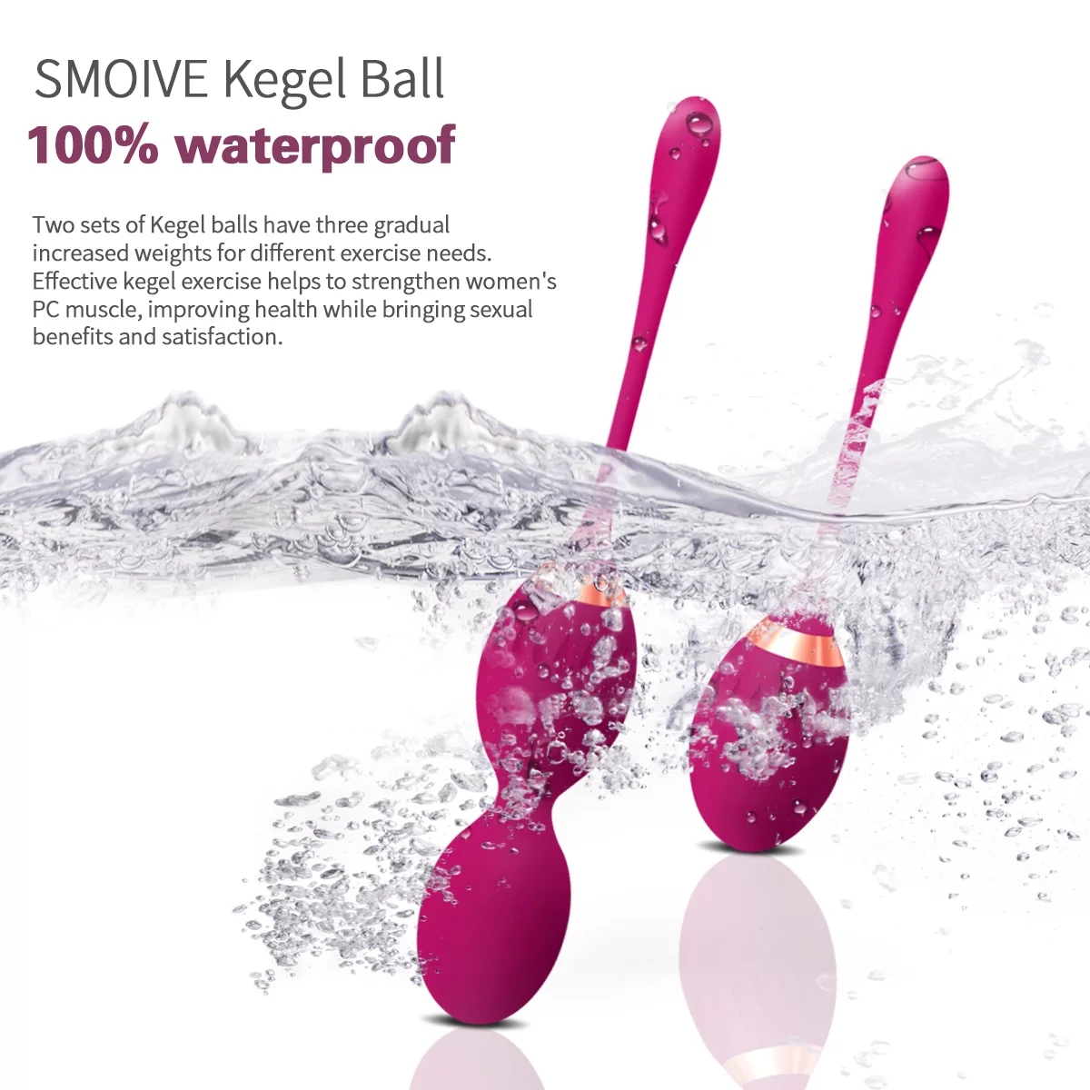 Smoive Deluxe Kegel Weighted Exercise Balls – Pelvic Floor Tightening and  Strengthen Bladder Control – Set of 2 – The Market Depot