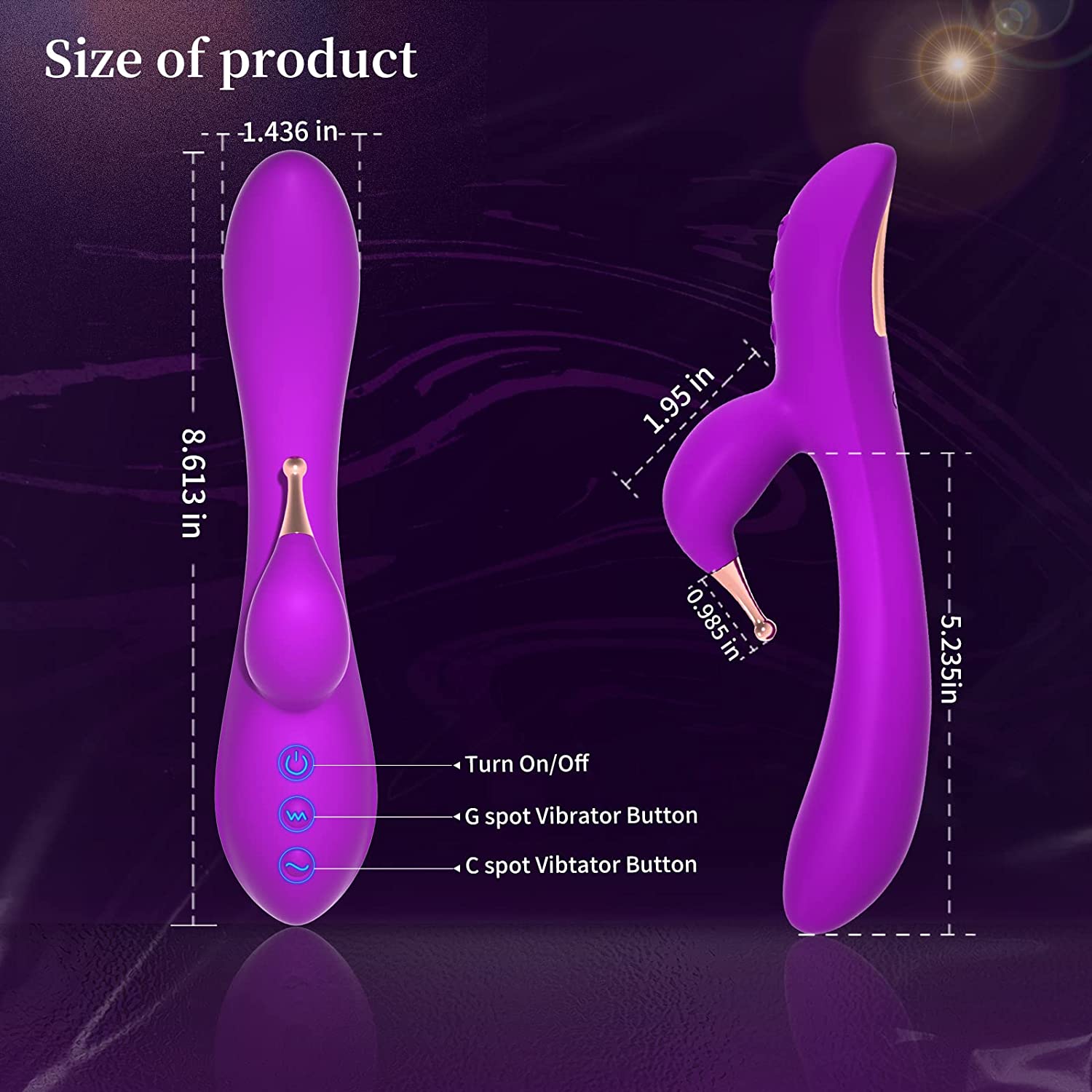 Wtoyu Rabbit Vibrators, High-Frequency G-spot Dildo Vibrator Adult Women  Sex Toys with 18 Stimulation Mode Powerful Clitoral Stimulator – The Market  Depot