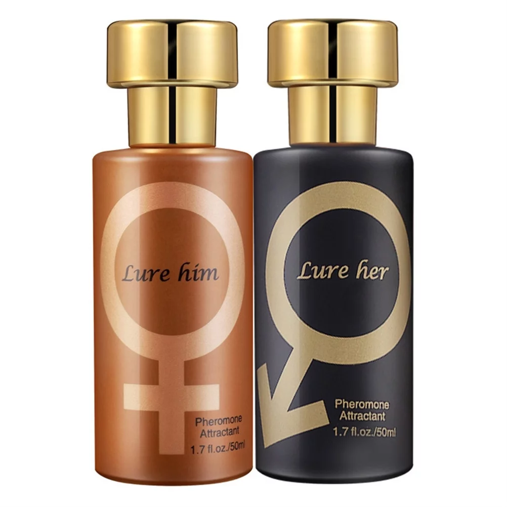 Lure Her Perfume for Men - Lure Pheromone Perfume, Golden Pheromone Cologne for Men Attract Women, Black