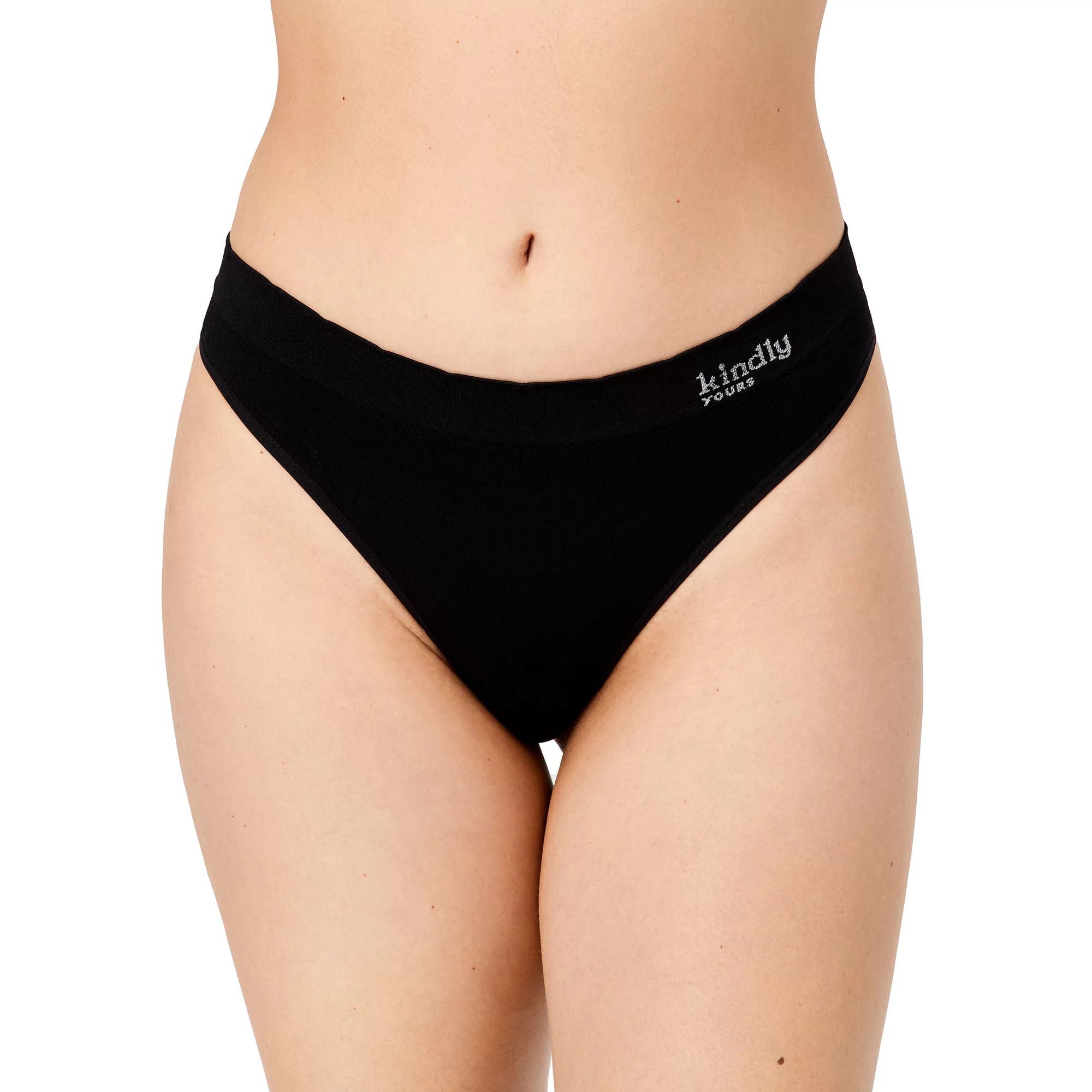 kindly yours Women's Sustainable Seamless Thong Underwear, 3-Pack
